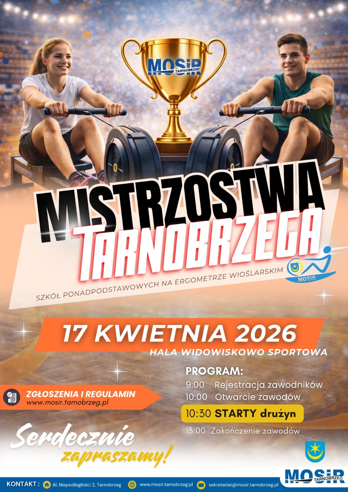 Mistrzostwa Tarnobrzega Szkół Ponadpodstawowych na Ergometrze Wioślarskim